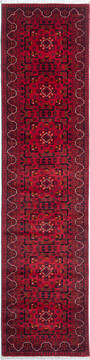 Afghan Chobi Red Runner 10 to 12 ft Wool Carpet 157115