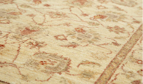 Chobi Beige Runner Hand Knotted 28 X 67 Area Rug 700-157116 Image 3