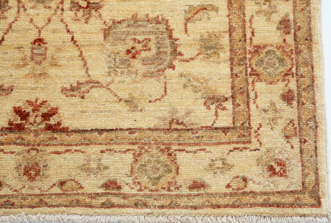 Chobi Beige Runner Hand Knotted 28 X 67 Area Rug 700-157116 Image 4