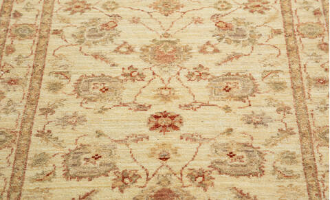 Chobi Beige Runner Hand Knotted 28 X 67 Area Rug 700-157116 Image 5