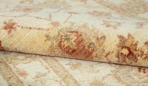 Chobi Beige Runner Hand Knotted 28 X 67 Area Rug 700-157116 Image 7