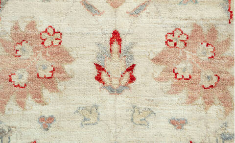 Chobi Beige Runner Hand Knotted 26 X 67 Area Rug 700-157117 Image 6