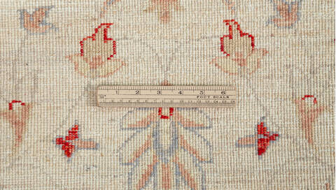 Chobi Beige Runner Hand Knotted 26 X 67 Area Rug 700-157117 Image 8