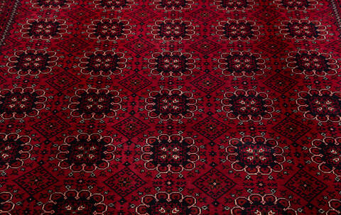 Khan Mohammadi Red Hand Knotted 64 X 93 Area Rug 700-157119 Image 5