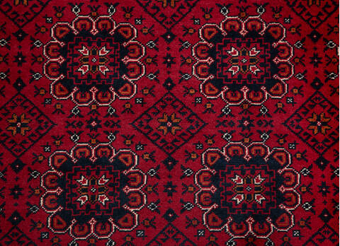 Khan Mohammadi Red Hand Knotted 64 X 93 Area Rug 700-157119 Image 6