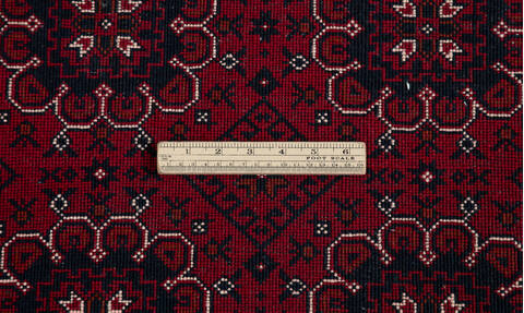 Khan Mohammadi Red Hand Knotted 64 X 93 Area Rug 700-157119 Image 8