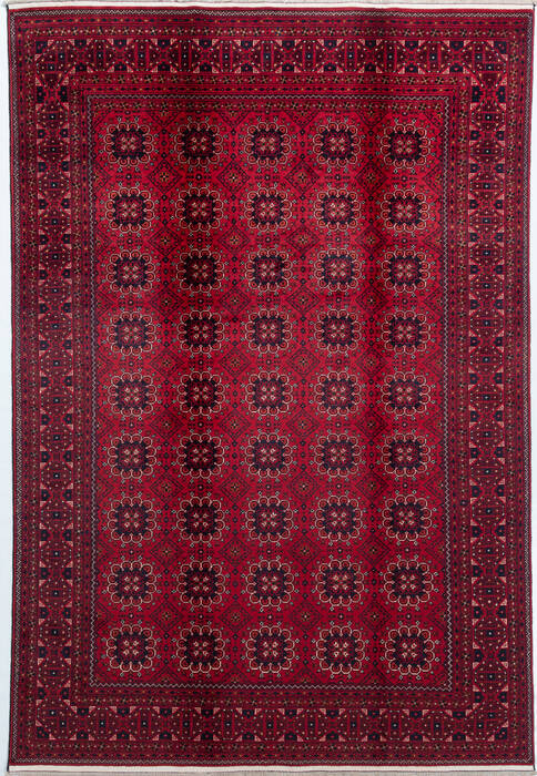 Khan Mohammadi Red Hand Knotted 64 X 93 Area Rug 700-157119 Image 0