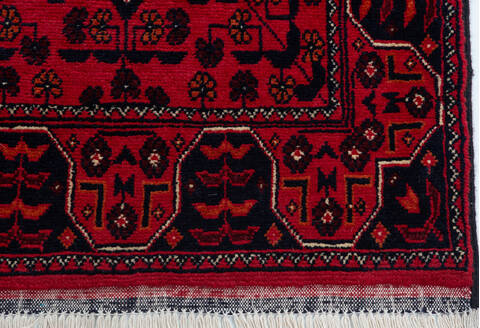 Chobi Red Runner Hand Knotted 20 X 49 Area Rug 700-157120 Image 4