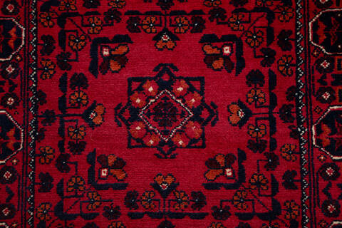 Chobi Red Runner Hand Knotted 20 X 49 Area Rug 700-157120 Image 6