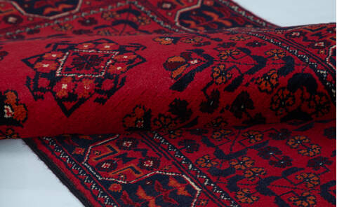 Chobi Red Runner Hand Knotted 20 X 49 Area Rug 700-157120 Image 7