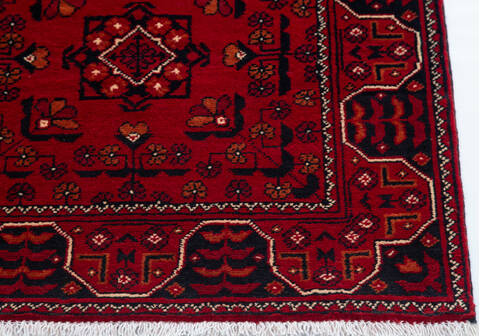 Chobi Red Runner Hand Knotted 24 X 61 Area Rug 700-157121 Image 4