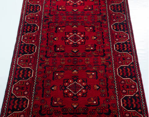 Chobi Red Runner Hand Knotted 24 X 61 Area Rug 700-157121 Image 5