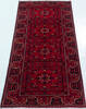 Chobi Red Runner Hand Knotted 24 X 61  Area Rug 700-157121 Thumb 1