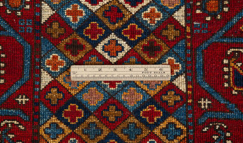 Chobi Red Runner Hand Knotted 26 X 105 Area Rug 700-157123 Image 8