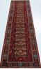Chobi Red Runner Hand Knotted 26 X 105 Area Rug 700-157123 Thumb 1