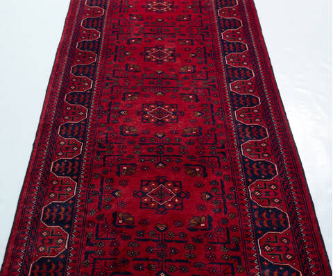 Chobi Red Runner Hand Knotted 29 X 1511 Area Rug 700-157124 Image 5