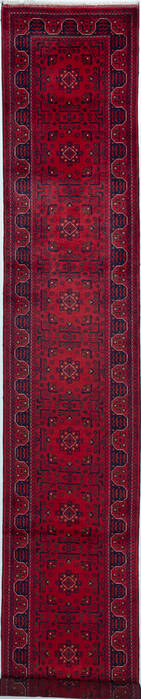 Chobi Red Runner Hand Knotted 29 X 1511 Area Rug 700-157124 Image 0
