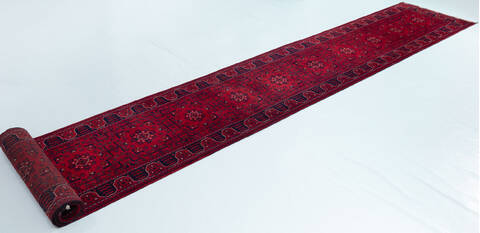 Chobi Red Runner Hand Knotted 29 X 1810 Area Rug 700-157125 Image 2
