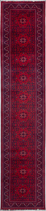Chobi Red Runner Hand Knotted 210 X 131 Area Rug 700-157126 Image 0