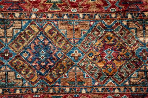 Chobi Red Runner Hand Knotted 26 X 68 Area Rug 700-157128 Image 6