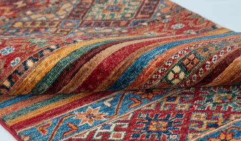 Chobi Red Runner Hand Knotted 26 X 68 Area Rug 700-157128 Image 7