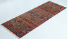 Chobi Red Runner Hand Knotted 26 X 68 Area Rug 700-157128 Thumb 2
