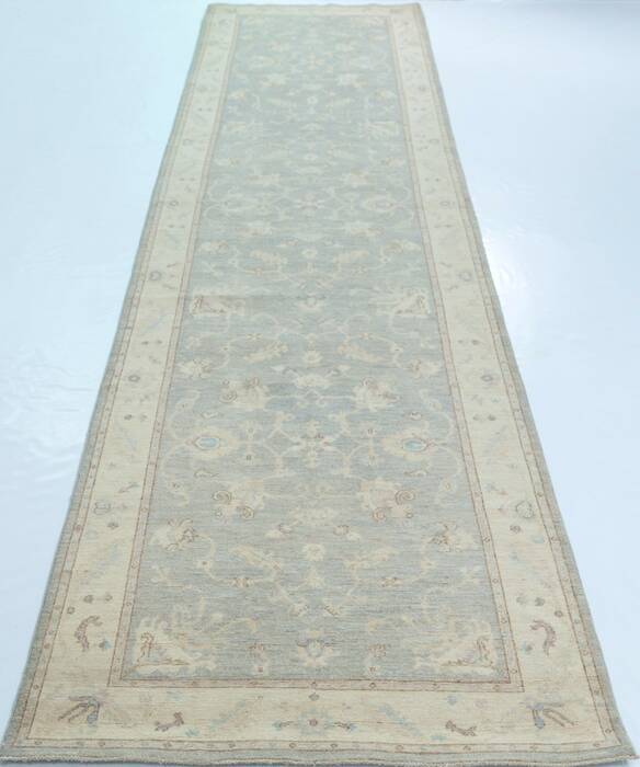 Chobi Grey Runner Hand Knotted 40 X 146 Area Rug 700-157129 Image 1