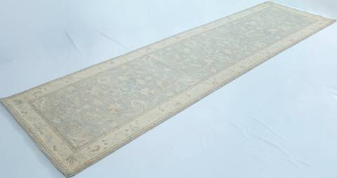 Chobi Grey Runner Hand Knotted 40 X 146 Area Rug 700-157129 Image 2