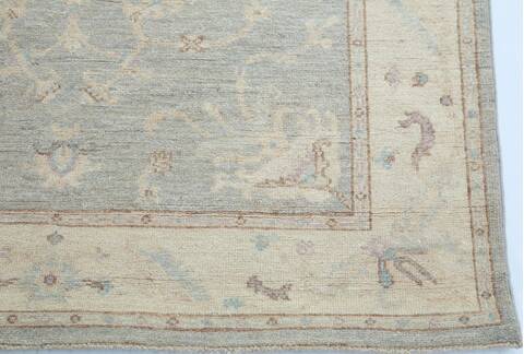 Chobi Grey Runner Hand Knotted 40 X 146 Area Rug 700-157129 Image 4