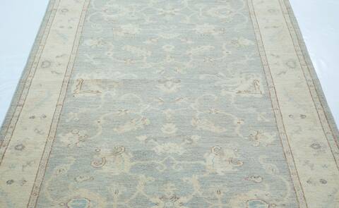 Chobi Grey Runner Hand Knotted 40 X 146 Area Rug 700-157129 Image 5