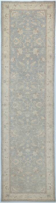 Chobi Grey Runner Hand Knotted 40 X 146 Area Rug 700-157129 Image 0