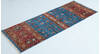 Chobi Blue Runner Hand Knotted 26 X 68 Area Rug 700-157130 Thumb 2