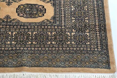 Bokhara Beige Hand Knotted 48 X 67 Area Rug 700-157131 Image 4