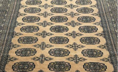 Bokhara Beige Hand Knotted 48 X 67 Area Rug 700-157131 Image 5