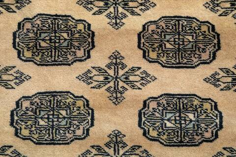 Bokhara Beige Hand Knotted 48 X 67 Area Rug 700-157131 Image 6