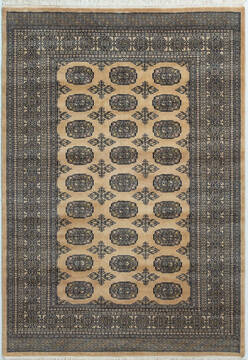 Bokhara Beige Hand Knotted 4'8" X 6'7"  Area Rug 700-157131