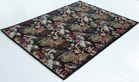 Chobi Black Hand Knotted 511 X 80 Area Rug 700-157132 Image 2