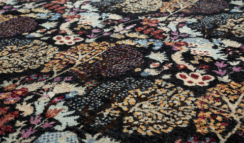 Chobi Black Hand Knotted 511 X 80 Area Rug 700-157132 Image 3
