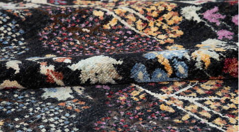 Chobi Black Hand Knotted 511 X 80 Area Rug 700-157132 Image 7