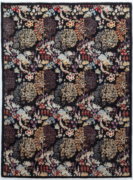Chobi Black Hand Knotted 511 X 80 Area Rug 700-157132 Image 0