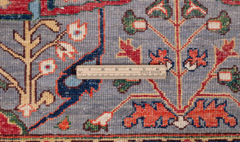 Chobi Grey Hand Knotted 81 X 100  Area Rug 700-157704 Image 8