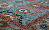 Chobi Blue Hand Knotted 81 X 101  Area Rug 700-157705 Thumb 3