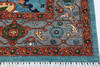 Chobi Blue Hand Knotted 81 X 101  Area Rug 700-157705 Thumb 4