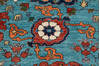 Chobi Blue Hand Knotted 81 X 101  Area Rug 700-157705 Thumb 6