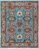Chobi Blue Hand Knotted 81 X 101  Area Rug 700-157705 Thumb 0