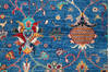Chobi Blue Hand Knotted 120 X 148  Area Rug 700-157706 Thumb 4