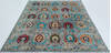 Chobi Grey Hand Knotted 81 X 96 Area Rug 700-157709 Thumb 1