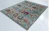 Chobi Grey Hand Knotted 81 X 96 Area Rug 700-157709 Thumb 2