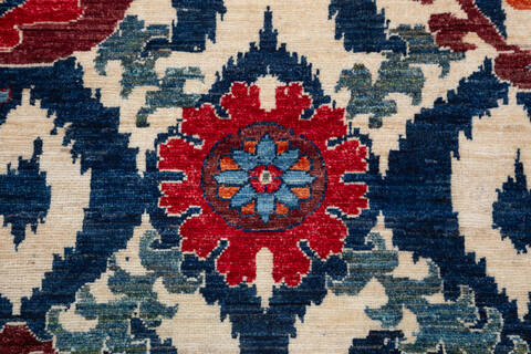 Chobi White Hand Knotted 83 X 910 Area Rug 700-157710 Image 6