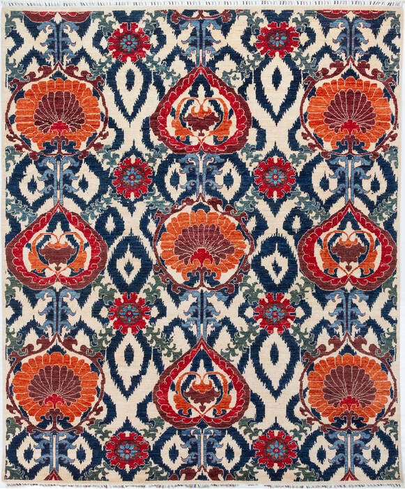 Chobi White Hand Knotted 83 X 910 Area Rug 700-157710 Image 0